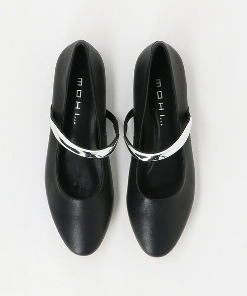 MOHI（モヒ）の「【別注】＜MOHI...＞メタルバーベルト フラットシューズ（パンプス・レディース・ブラック/ダークブラウン・38/37/36/39）」の15枚目の写真