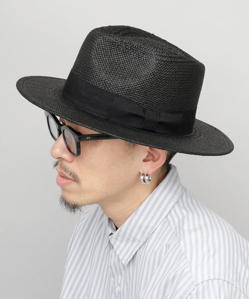 ReqHatter（レックハッター）の「フラット ロングブリム ペーパー 中折れハット つば広ハット（ハット・メンズ・ブラック/キャメル/ベージュ・FREE）」の7枚目の写真