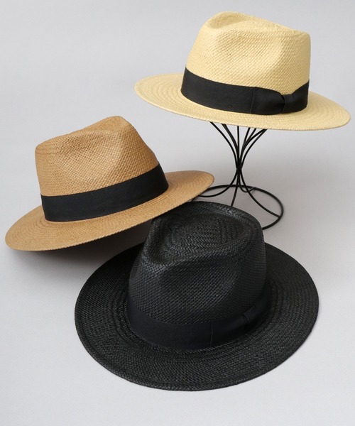 ReqHatter（レックハッター）の「フラット ロングブリム ペーパー 中折れハット つば広ハット（ハット・メンズ・ブラック/キャメル/ベージュ・FREE）」の10枚目の写真