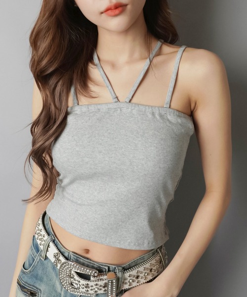 SPINNS(スピンズ)の「接触冷感☆なちゅインナー/カップ付きキャミソール/マルチウェイ/2サイズ展開(キャミソール・レディース・ブラック/杢グレー/オフホワイト・S/M)」の6枚目の写真