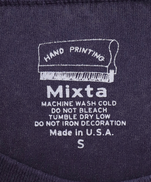 MIXTA（ミクスタ）の「MIXTA/ミクスタ NOWHERE TEE MXT1010089（Tシャツ/カットソー・レディース・キャメル/ネイビー・FREE）」の3枚目の写真