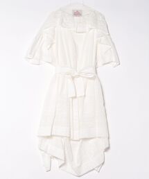 【Vivienne Westwood】コットンガーゼ裏毛Vネックワンピース Vivienne Westwood（ヴィヴィアンウエストウッド）の「ｺｯﾄﾝｶﾞｰｾﾞ裏毛V