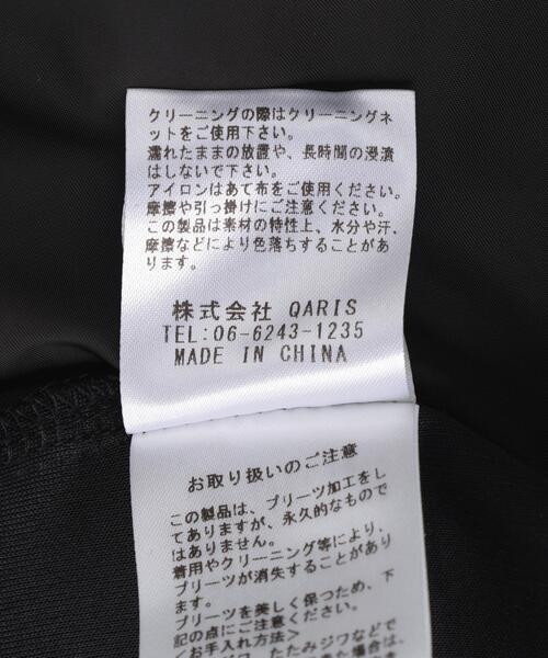 Risley（リズレー）の「Risley/リズレー/バックプリーツカットソー（Tシャツ/カットソー・レディース・ブラック/グレー・F）」の9枚目の写真