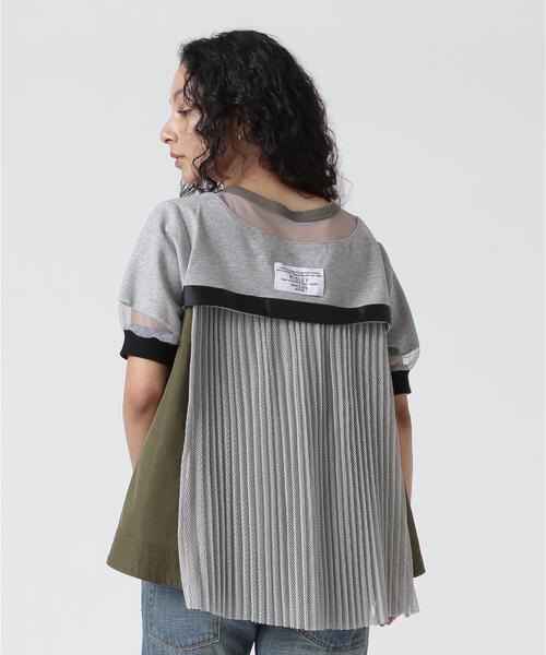 Risley(リズレー)の「Risley/リズレー/バックプリーツカットソー(Tシャツ/カットソー・レディース・ブラック/グレー・F)」の13枚目の写真