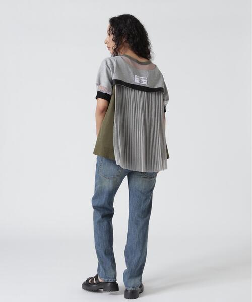 Risley(リズレー)の「Risley/リズレー/バックプリーツカットソー(Tシャツ/カットソー・レディース・ブラック/グレー・F)」の15枚目の写真