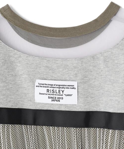 Risley(リズレー)の「Risley/リズレー/バックプリーツカットソー(Tシャツ/カットソー・レディース・ブラック/グレー・F)」の17枚目の写真