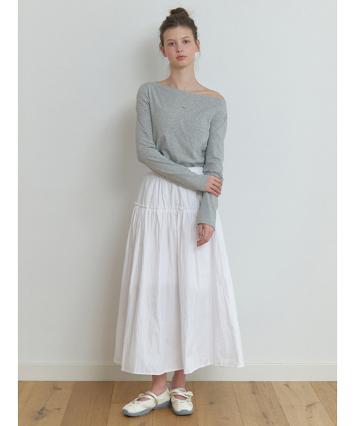 RE_L（リエル）の「Dona off shoulder t-shirt (gray)（Tシャツ/カットソー・レディース・その他・FREE）」の6枚目の写真