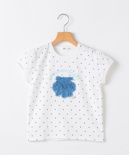 SHIPS(シップス)の「SHIPS KIDS:80~90cm / サマー モチーフ 半袖 Tシャツ(Tシャツ/カットソー・キッズ・ピンク/アイボリー/オフホワイト・90/80)」の3枚目の写真