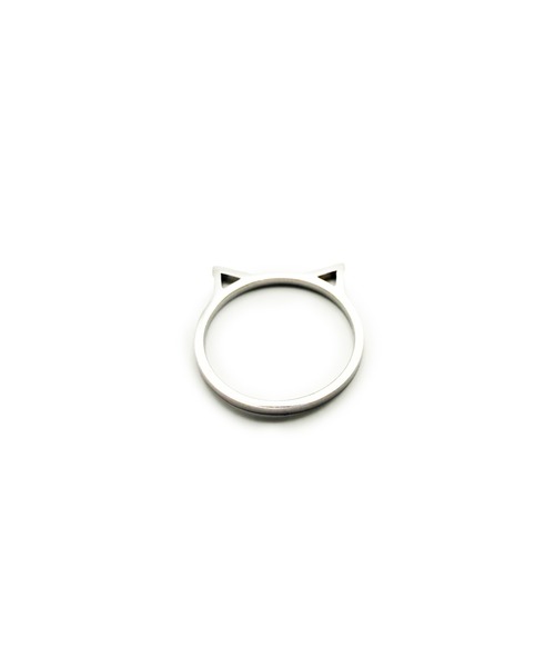Import & Select(インポートアンドセレクト)の「KISHOKACHI 希少価値 キャットイヤーステンレスリング(リング・レディース・シルバー/ピンクゴールド・#3/#4/#6/#11)」の6枚目の写真