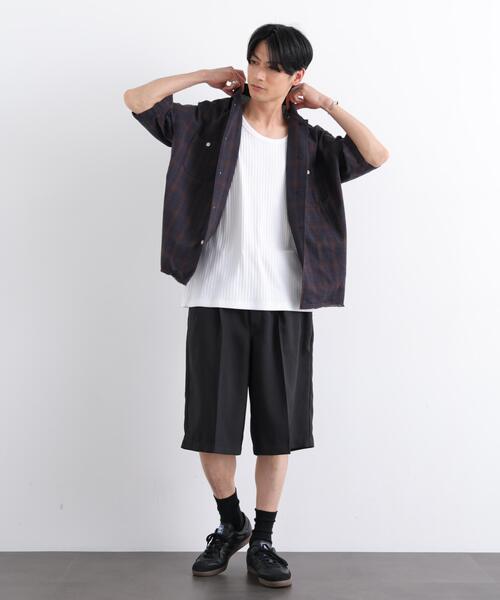 Dickies(ディッキーズ)の「Dickies/別注 Wide Tuck Short Pants(その他パンツ・メンズ・ブラック/ブラウン/アイボリー・S/L/M)」の5枚目の写真
