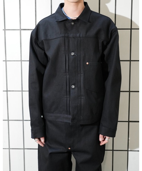 PENNEYS（ぺニーズ）の「PENNY’S FOREMOST ぺニーズフォアモスト / WWⅡT-BACK JACKET（デニムジャケット・メンズ・ブラック・40/44/42）」の15枚目の写真