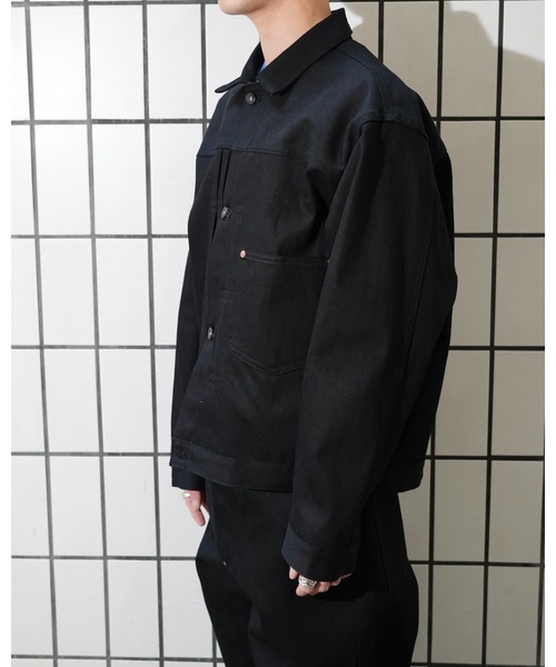 PENNEYS（ぺニーズ）の「PENNY’S FOREMOST ぺニーズフォアモスト / WWⅡT-BACK JACKET（デニムジャケット・メンズ・ブラック・40/44/42）」の16枚目の写真