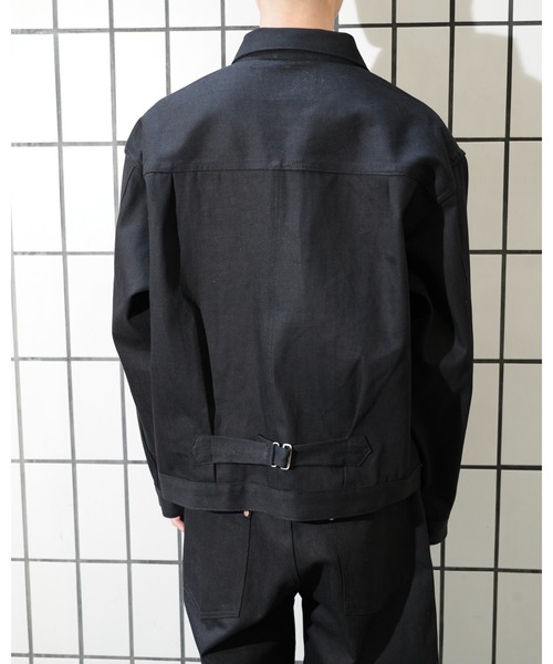 PENNEYS（ぺニーズ）の「PENNY’S FOREMOST ぺニーズフォアモスト / WWⅡT-BACK JACKET（デニムジャケット・メンズ・ブラック・40/44/42）」の17枚目の写真