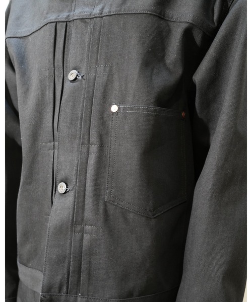 PENNEYS（ぺニーズ）の「PENNY’S FOREMOST ぺニーズフォアモスト / WWⅡT-BACK JACKET（デニムジャケット・メンズ・ブラック・40/44/42）」の18枚目の写真