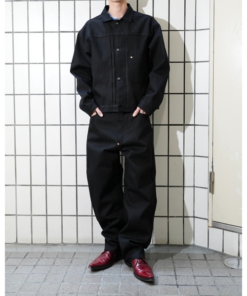 PENNEYS（ぺニーズ）の「PENNY’S FOREMOST ぺニーズフォアモスト / WWⅡT-BACK JACKET（デニムジャケット・メンズ・ブラック・40/44/42）」の13枚目の写真