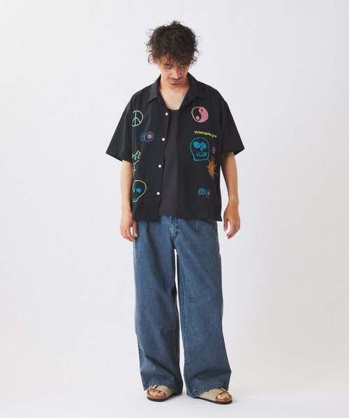 JOURNAL STANDARD relume(ジャーナルスタンダード レリューム)の「ワイドカット フェード チノパンツ(チノパンツ・メンズ・カーキ/ライトグレー/ブラックミックス/コバルトブルー・SMALL/MEDIUM/LARGE)」の11枚目の写真