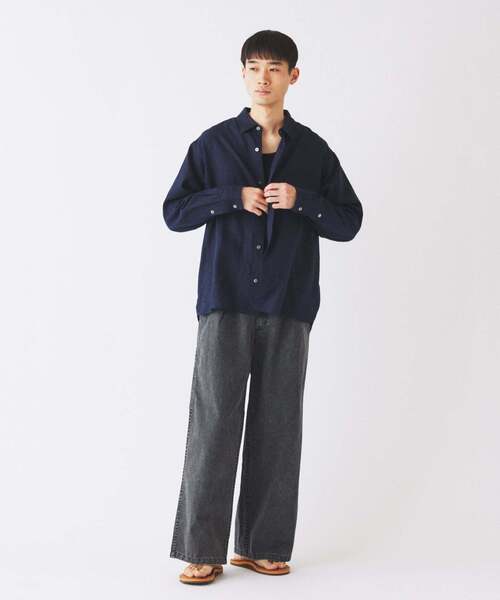 JOURNAL STANDARD relume(ジャーナルスタンダード レリューム)の「ワイドカット フェード チノパンツ(チノパンツ・メンズ・カーキ/ライトグレー/ブラックミックス/コバルトブルー・SMALL/MEDIUM/LARGE)」の21枚目の写真