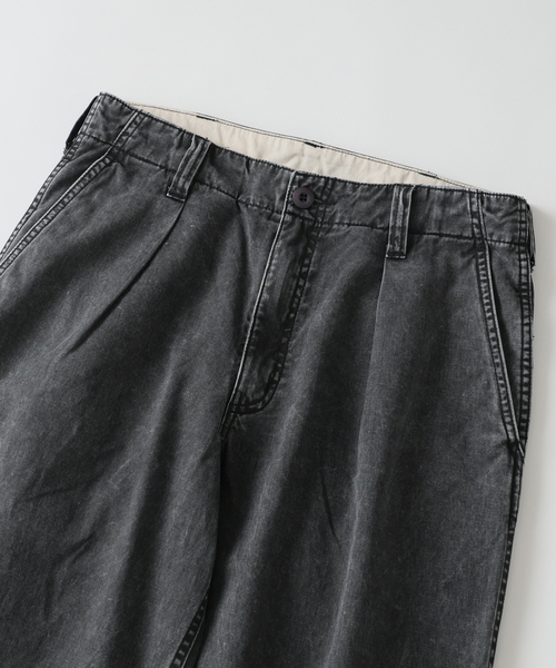 JOURNAL STANDARD relume（ジャーナルスタンダード　レリューム）の「ワイドカット フェード チノパンツ（チノパンツ・メンズ・カーキ/ライトグレー/ブラックミックス/コバルトブルー・SMALL/MEDIUM/LARGE）」の6枚目の写真