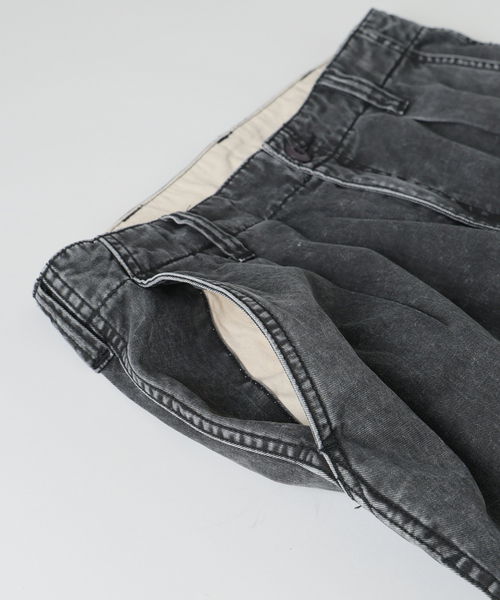 JOURNAL STANDARD relume（ジャーナルスタンダード　レリューム）の「ワイドカット フェード チノパンツ（チノパンツ・メンズ・カーキ/ライトグレー/ブラックミックス/コバルトブルー・SMALL/MEDIUM/LARGE）」の10枚目の写真