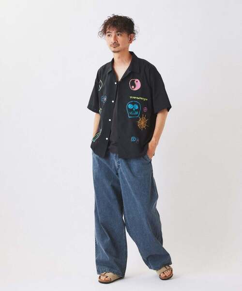 JOURNAL STANDARD relume(ジャーナルスタンダード レリューム)の「ワイドカット フェード チノパンツ(チノパンツ・メンズ・カーキ/ライトグレー/ブラックミックス/コバルトブルー・SMALL/MEDIUM/LARGE)」の8枚目の写真