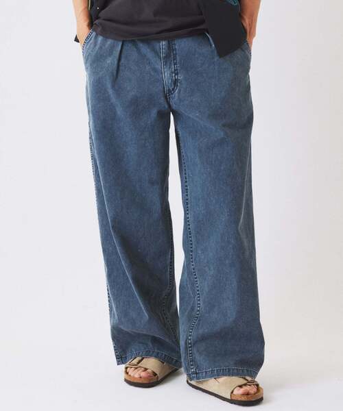 JOURNAL STANDARD relume(ジャーナルスタンダード レリューム)の「ワイドカット フェード チノパンツ(チノパンツ・メンズ・カーキ/ライトグレー/ブラックミックス/コバルトブルー・SMALL/MEDIUM/LARGE)」の18枚目の写真