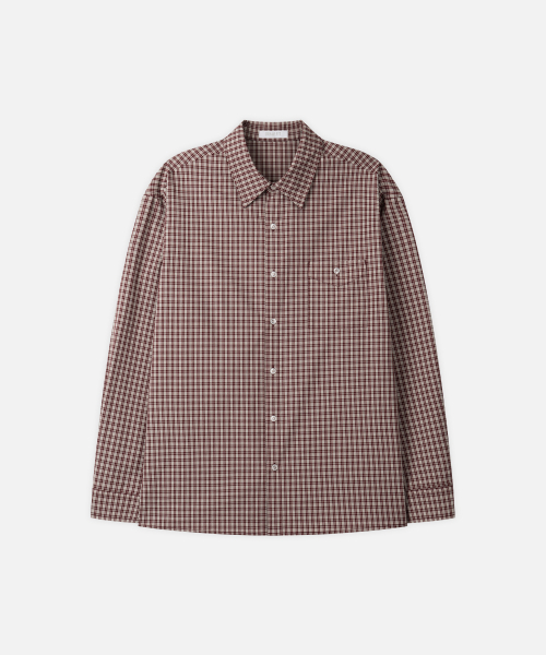 DRAW FIT（ドローフィット）の「ロウェン ワンポケット クロップチェックシャツ [RUSTY RED]（シャツ/ブラウス・メンズ・その他・M/L/XL）」の4枚目の写真