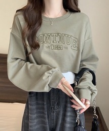 刺繍ロゴ タンクトップショートTシャツ 2点セット