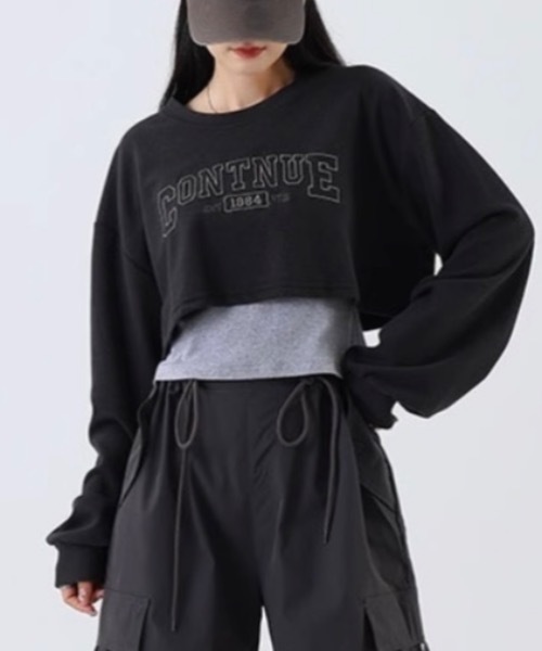 Alvia(アルビア)の「刺繍ロゴ タンクトップショートTシャツ 2点セット(Tシャツ/カットソー・レディース・ブラック/グレー/ブラウン/カーキ・M)」の12枚目の写真