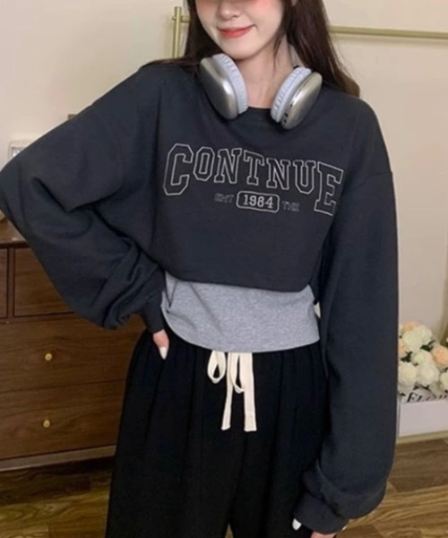 Alvia(アルビア)の「刺繍ロゴ タンクトップショートTシャツ 2点セット(Tシャツ/カットソー・レディース・ブラック/グレー/ブラウン/カーキ・M)」の11枚目の写真