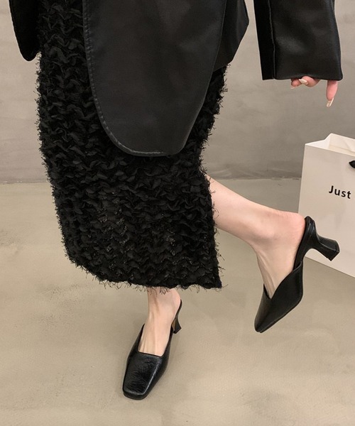 by LEGNA(バイレグナ)の「スクエアトゥミュールパンプス(パンプス・レディース・ブラック/ベージュ/ブラウン・22cm/23cm/25cm/24cm)」の2枚目の写真