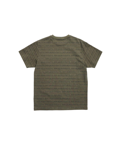 999HUMANITY(999ヒューマニティ)の「ヒューマンストライプハーフTシャツ(カーキ)(Tシャツ/カットソー・レディース・その他・1(S)/2(M)/3(L))」の2枚目の写真