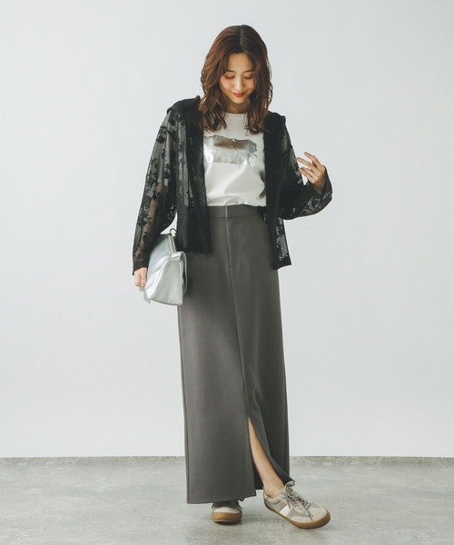 GLOBAL WORK(グローバルワーク)の「ジャガードレースパーカー/632458(パーカー・レディース・アイボリー/ブラウン/ブラック・LARGE/MEDIUM)」の6枚目の写真