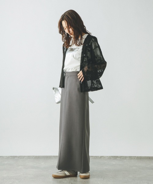 GLOBAL WORK(グローバルワーク)の「ジャガードレースパーカー/632458(パーカー・レディース・アイボリー/ブラウン/ブラック・LARGE/MEDIUM)」の7枚目の写真