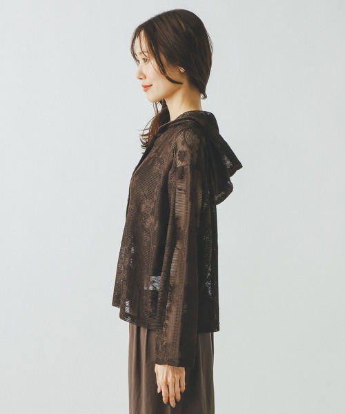 GLOBAL WORK(グローバルワーク)の「ジャガードレースパーカー/632458(パーカー・レディース・アイボリー/ブラウン/ブラック・LARGE/MEDIUM)」の20枚目の写真