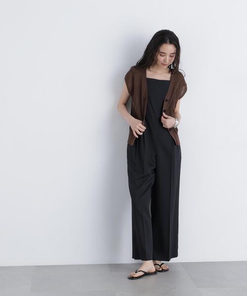 N.（N. Natural Beauty Basic）（エヌエヌナチュラルビューティーベーシック）の「スパンコールシアーニット（カーディガン/ボレロ・レディース・ブラウン/ブラック/イエロー・ﾌﾘ-）」の12枚目の写真
