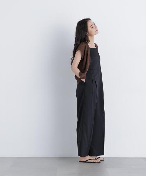 N.（N. Natural Beauty Basic）（エヌエヌナチュラルビューティーベーシック）の「スパンコールシアーニット（カーディガン/ボレロ・レディース・ブラウン/ブラック/イエロー・ﾌﾘ-）」の14枚目の写真