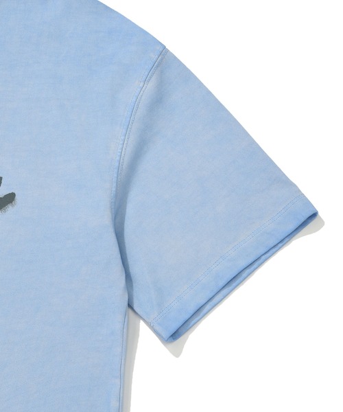 Wacky WiLLy(ワッキーウィリー)の「WOMEN'S DYING GRAPHIC SHORT SLEEVE T-SHIRT(Tシャツ/カットソー・レディース・スカイブルー/チャコールグレー・FREE)」の9枚目の写真