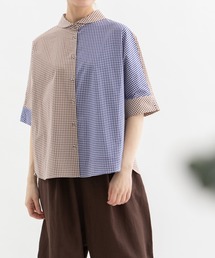 Cloche misc ちび衿5分袖シャツ