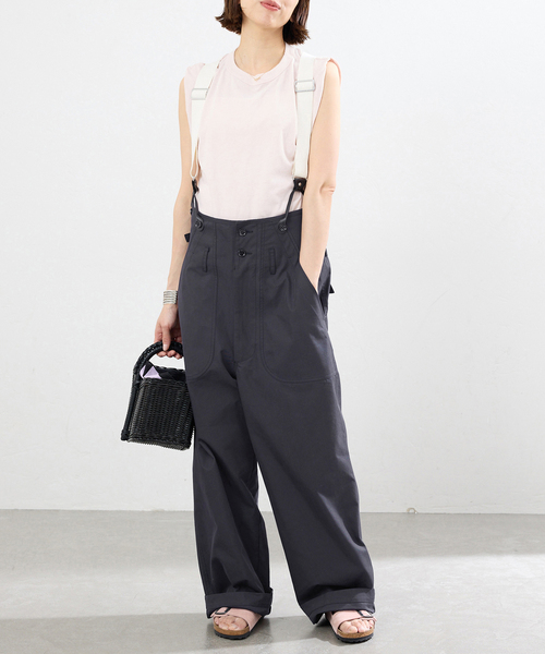 IENA(イエナ)の「PEACEFUL DAYS/ピースフルデイズ サスペンダーPT パンツ(その他パンツ・レディース・アイボリー/ネイビー・36/38)」の16枚目の写真