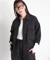 〈セットアップ対応〉パナマシャツブルゾン