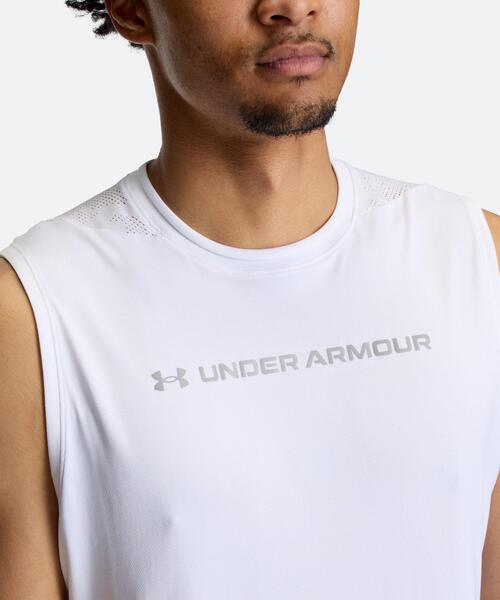 UNDER ARMOUR(アンダーアーマー)の「UAクール プロ スリーブレス シャツ(トレーニング/メンズ)(タンクトップ・メンズ・ホワイト・XL/L/M/3XL/S/2XL)」の4枚目の写真