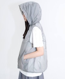 Bshop（ビショップ）の「eunoia | ナイロンシアー フードベスト WOMEN（ベスト）」