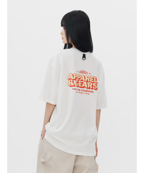 JAMIE WEST(ジェイミーウエスト)の「A&G レタリングTシャツ (ホワイト)(Tシャツ/カットソー・レディース・その他・X-LARGE/MEDIUM/LARGE)」の1枚目の写真