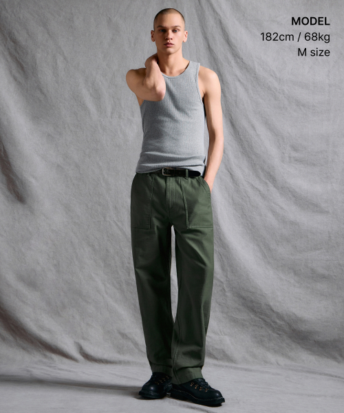 MUSINSA STANDARD（ムシンサスタンダード）の「クラシックタンクトップ [ミディアムグレー]（Tシャツ/カットソー・メンズ・その他・SMALL/MEDIUM/LARGE/X-LARGE/2XL/3XL）」の2枚目の写真