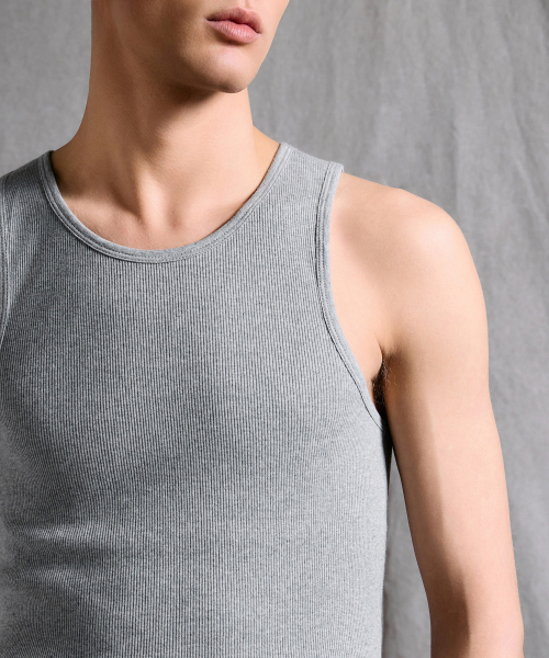 MUSINSA STANDARD（ムシンサスタンダード）の「クラシックタンクトップ [ミディアムグレー]（Tシャツ/カットソー・メンズ・その他・SMALL/MEDIUM/LARGE/X-LARGE/2XL/3XL）」の4枚目の写真