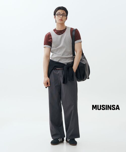 MUSINSA STANDARD（ムシンサスタンダード）の「クラシックタンクトップ [ミディアムグレー]（Tシャツ/カットソー・メンズ・その他・SMALL/MEDIUM/LARGE/X-LARGE/2XL/3XL）」の6枚目の写真