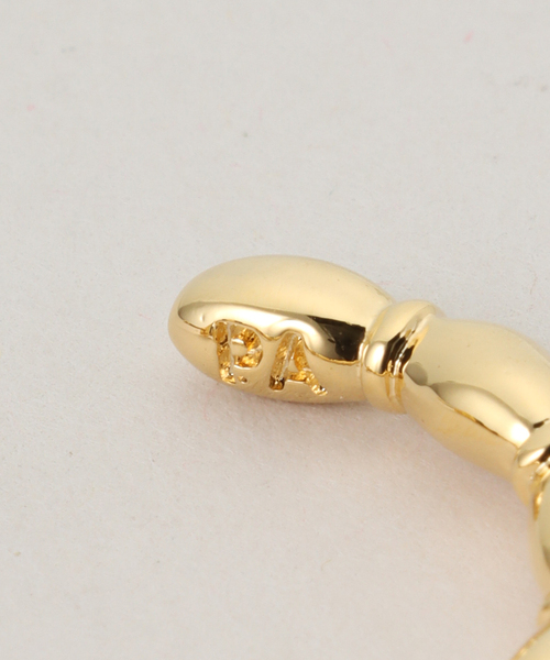 PHILIPPE AUDIBERT(フィリップ オーディベール)の「PHILIPPE AUDIBERT/フィリップ・オーディベール フープピアス BO6863:OI(ピアス(両耳用)・レディース・ゴールド・FREE)」の4枚目の写真