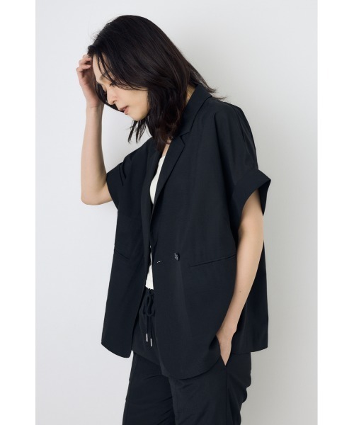 AZUL by moussy(アズールバイマウジー)の「COMFORA AIRハーフスリーブジャケット(テーラードジャケット・レディース・アイボリー/ブラウン/ブラック・SMALL/MEDIUM)」の21枚目の写真