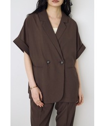 AZUL BY MOUSSY（アズールバイマウジー）の「【身長/骨格別着用画像あり】【接触冷感】さらさらひんやり♪COMFORA AIRハーフスリーブジャケット　春服　夏服（テーラードジャケット）」