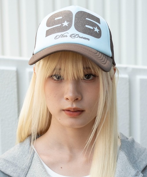 WEGO(ウィゴー)の「WEGO/【26春夏新作】ナンバリングロゴメッシュキャップ(キャップ・レディース・ブラック/ライトピンク/ブラウン・FREE)」の3枚目の写真